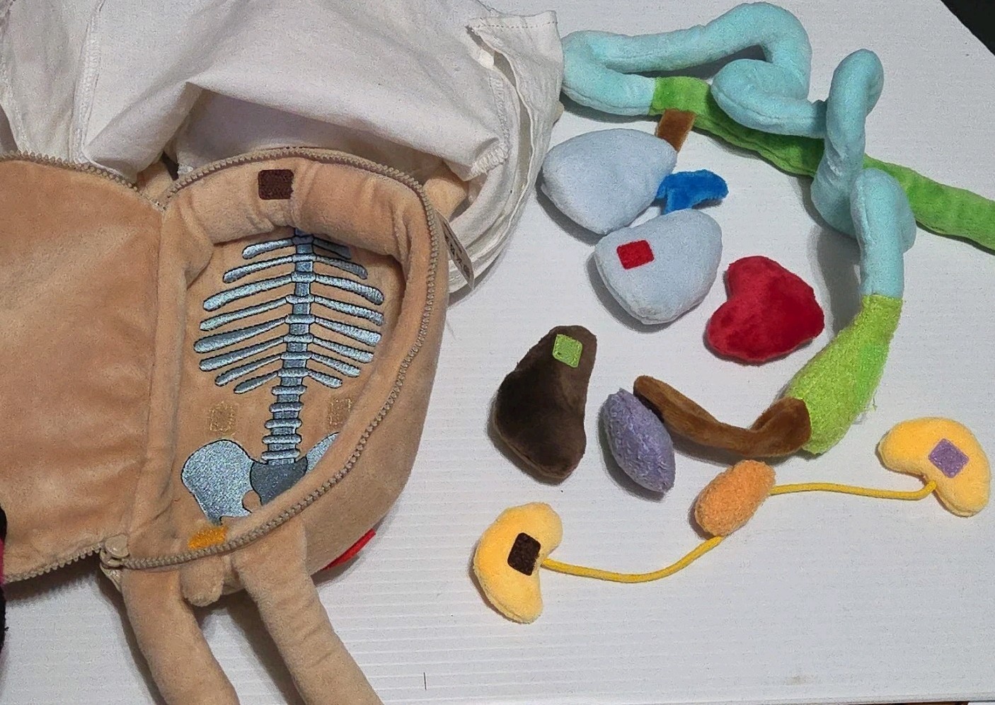 Sigikid Erwin The Little Patient with Organs Plush Stuffed Anatomy Doll 17”