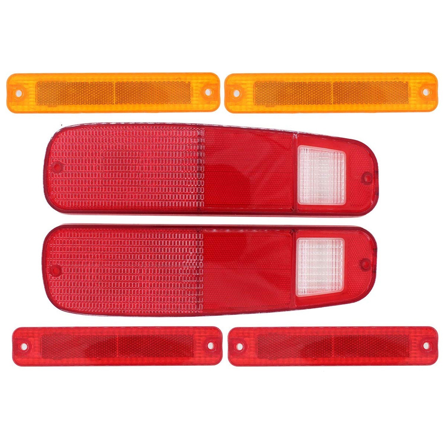 NewYall Tail Light Lens Only Taillamp Housing and Side Marker Light Fender | …