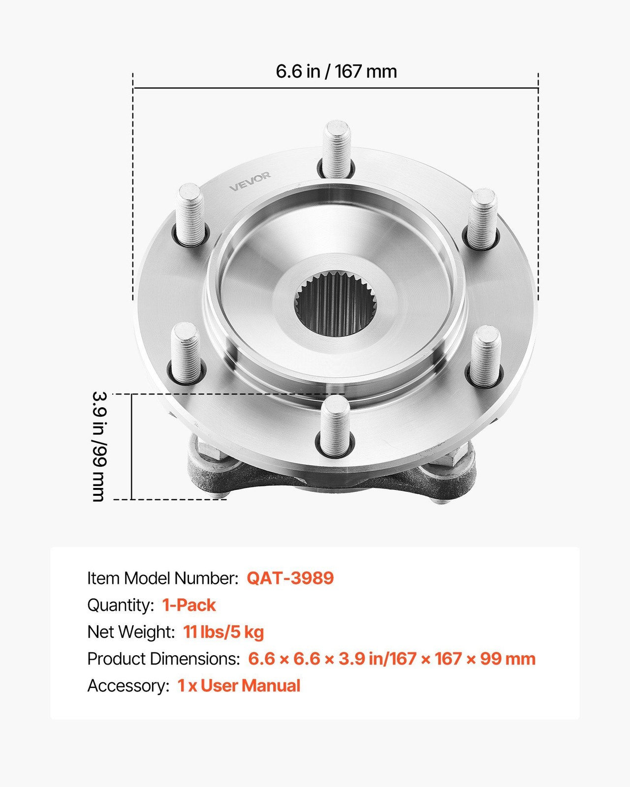 Multi Directional Load Front Hub for 2021 4Runner OEM Fit