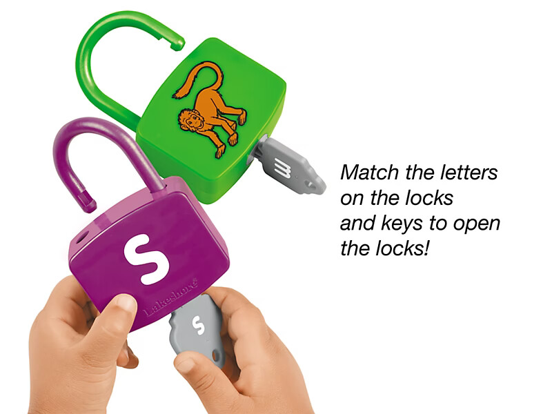 Lakeshore Alphabet Learning Locks Single Replacement Lock & Key *You Choose ONE*