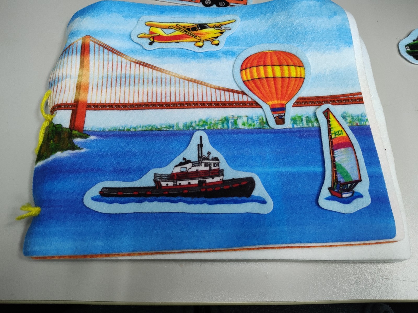 Felt Board Story Teller Felt Book Transportation Trucks Airplanes Fire Rescue
