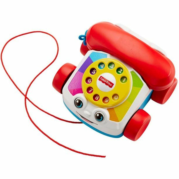Infantino Funny Faces Ring Stacker & Fisher-Price Chatter Telephone