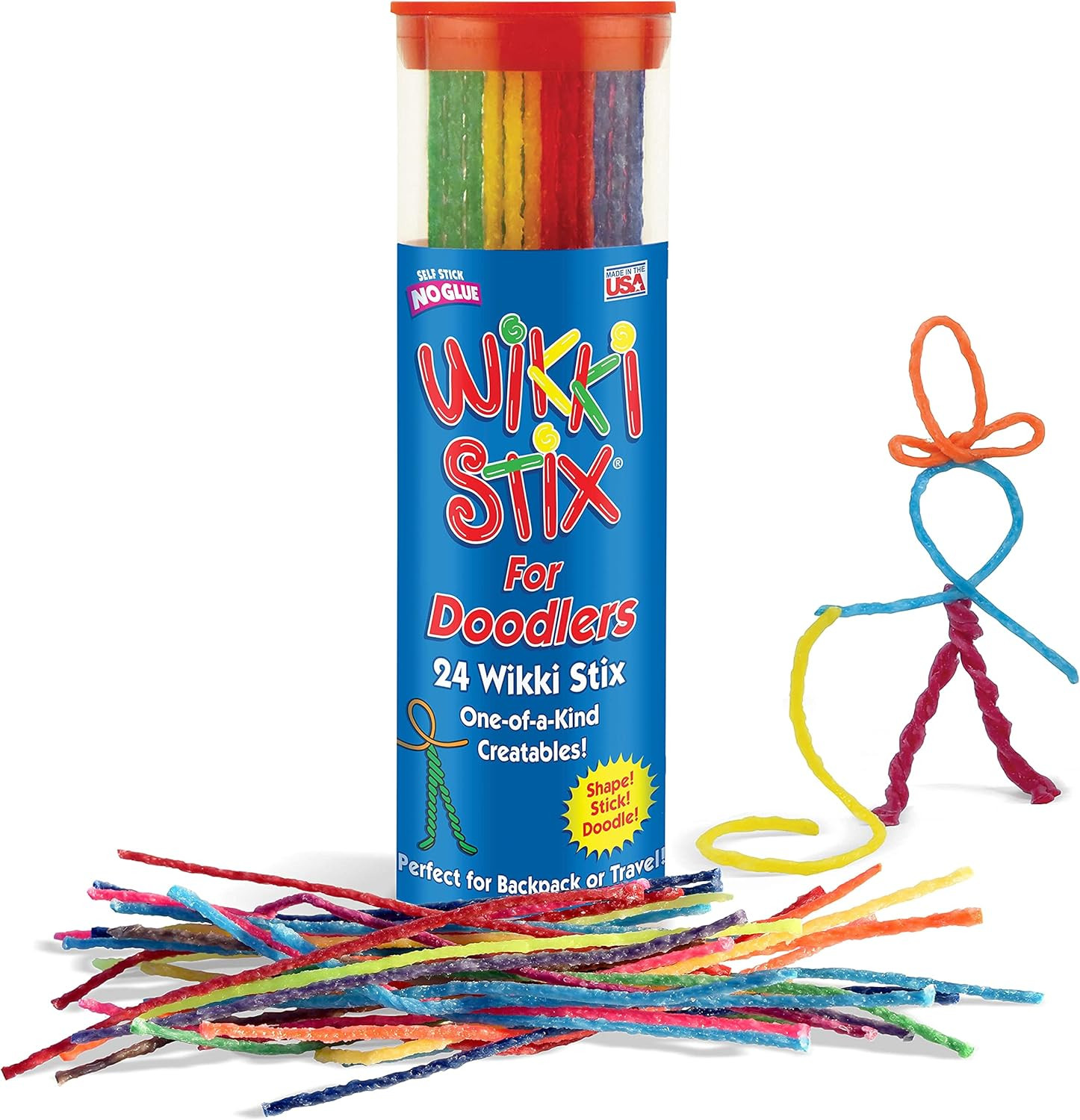Travel Doodler – 24 Reusable Wax Sticks for Kids’ Fun!