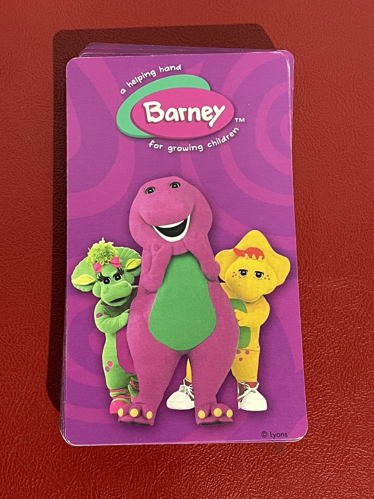 Bendon Barney 2005 Rhyming Learning 40 Flash Cards