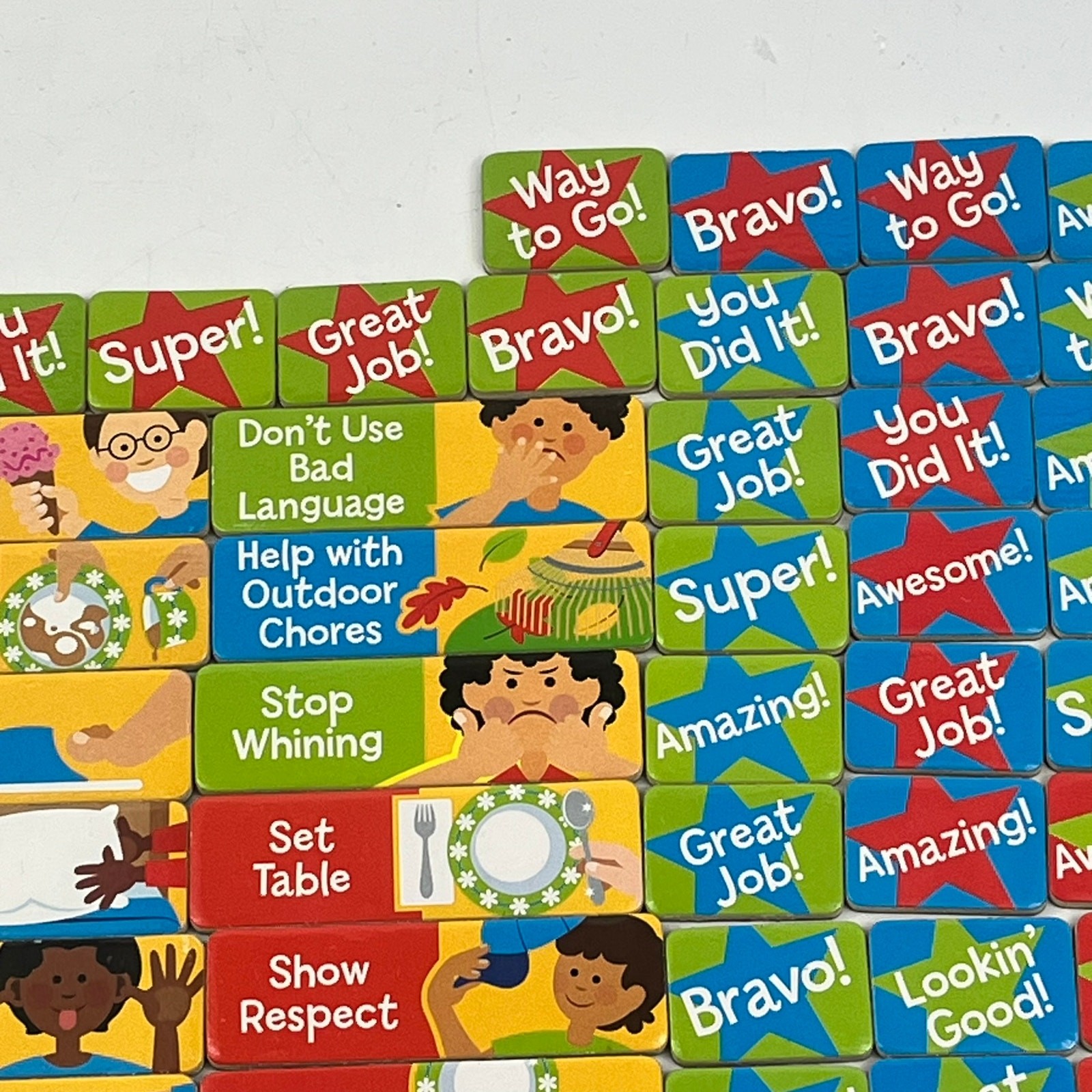Melissa & Doug Magnetic Responsibility Chart Replacement Magnets Chores Rewards