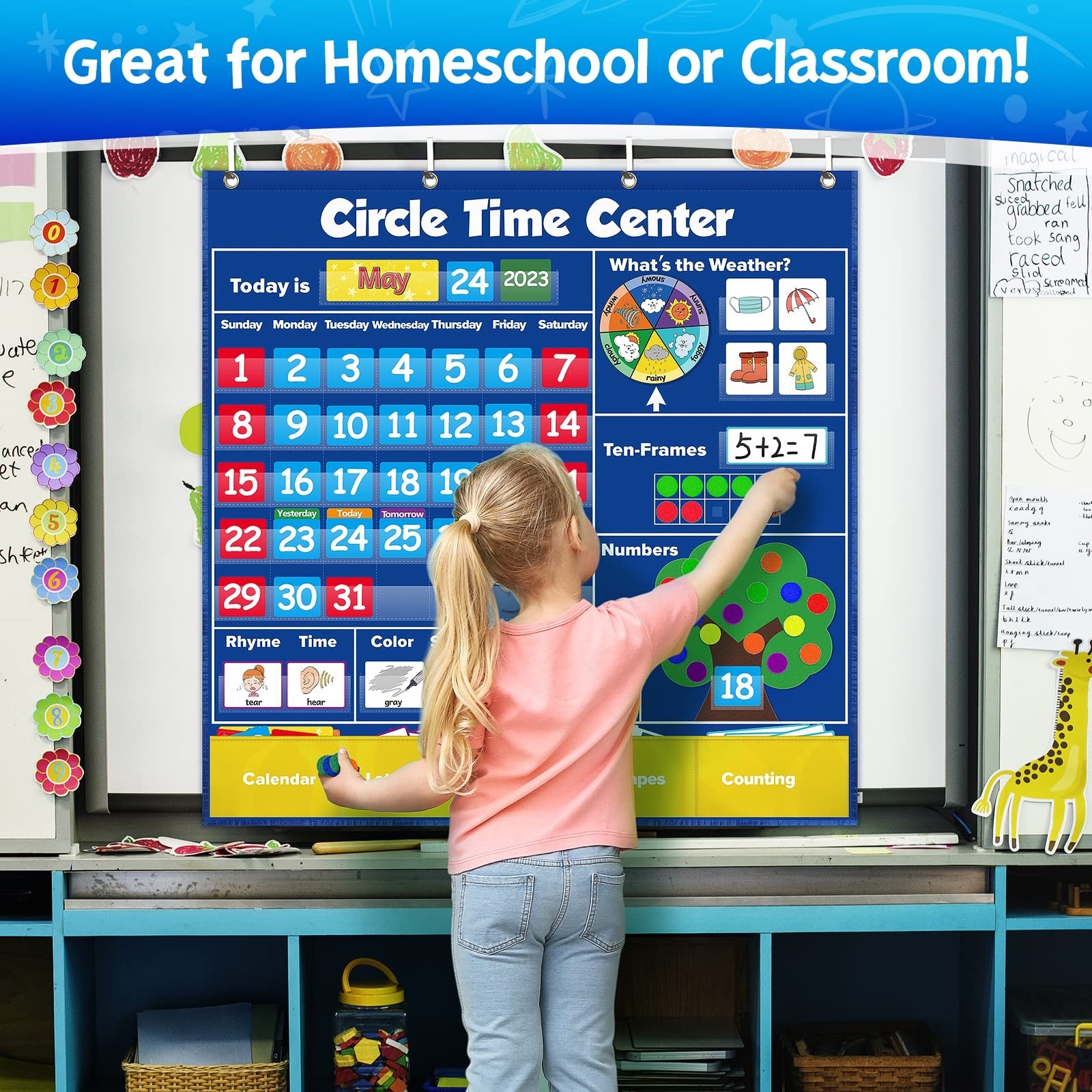 Circle Time Learning Center, Kindergarten Preschool Classroom Must Haves, Kid…