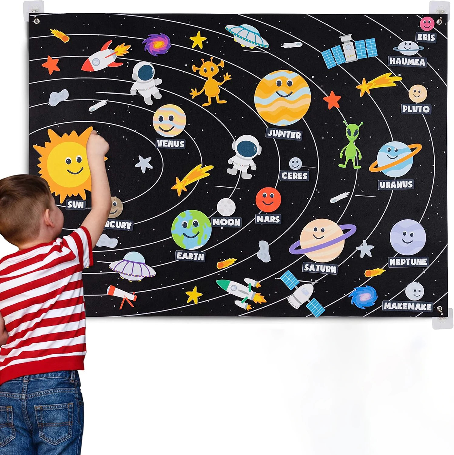 Kids Farm Animals Felt Story Board Set Toddler Storytelling Wall Hanging Toy