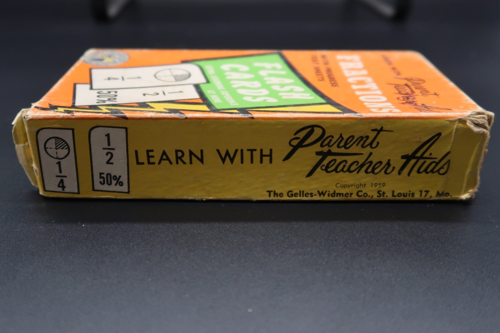 Fractions Flash Cards Learn Parent Teacher Numbers Math Arithmetic Home School