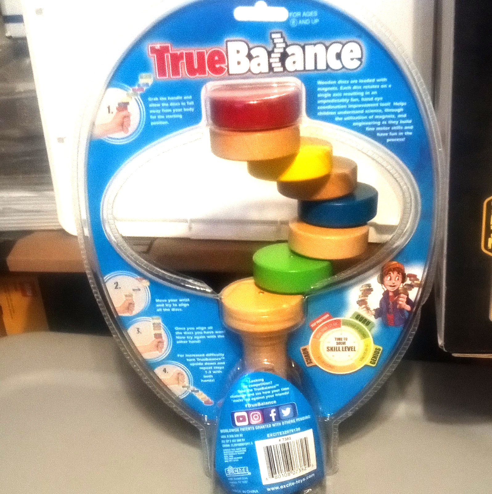 True Balance Hand held Wooden Toy Excite STEM Multi Motor Skill Game Toy NEW