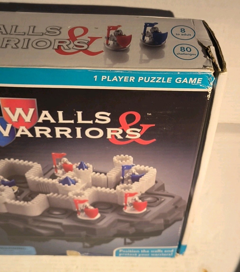 Walls & Warriors Logic Puzzle Smart Game Board Challenge Stem Single Player READ