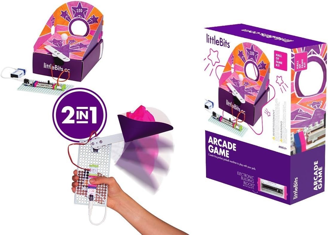 littleBits Starter Kit Hall of Fame Arcade Game, Purple