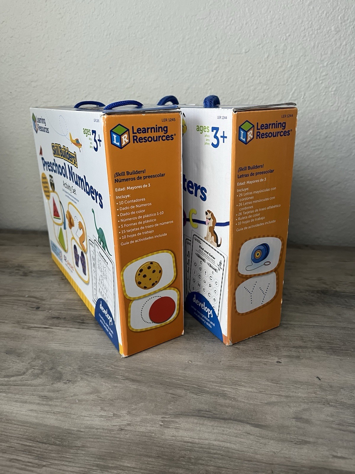 2 of Learning Resources preschool letters and preschool numbers