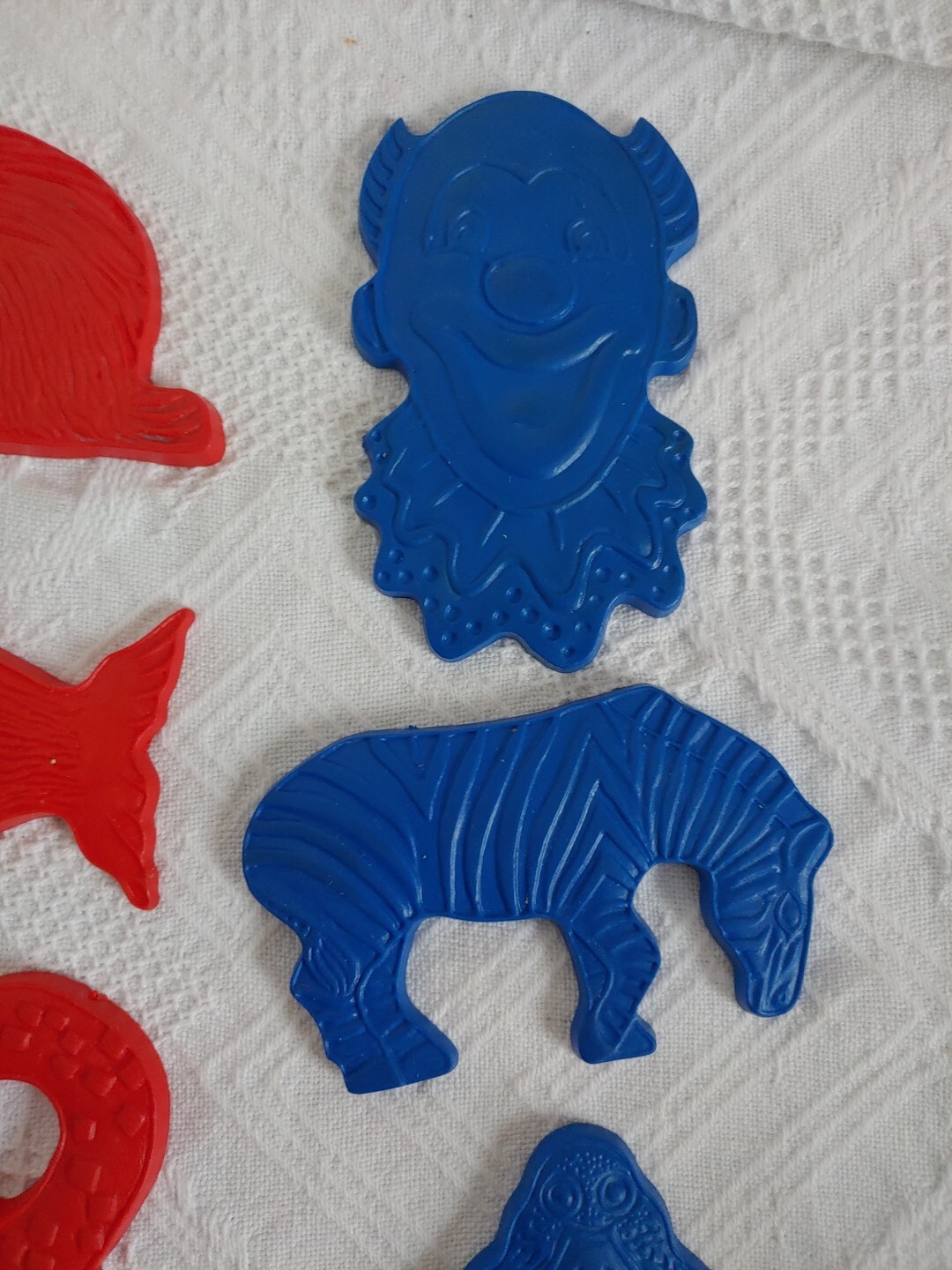 Plastic Rubber Like 4″ Animal Shapes Colors Educational Flat Manipulatives