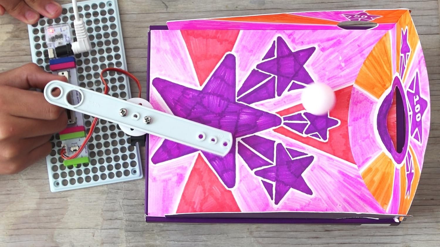 littleBits Starter Kit Hall of Fame Arcade Game, Purple