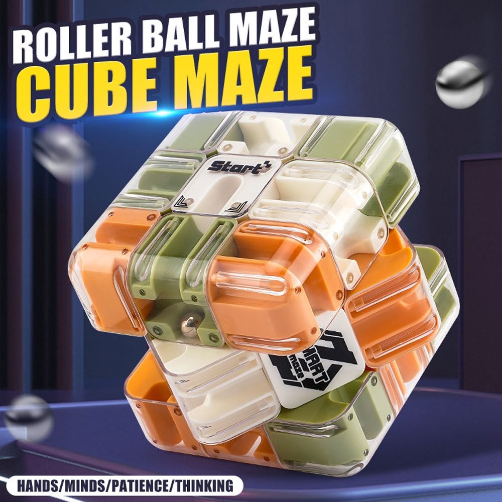 Maze Toy Roller Ball Education Toy Maze Cube For Classroom Party JQ