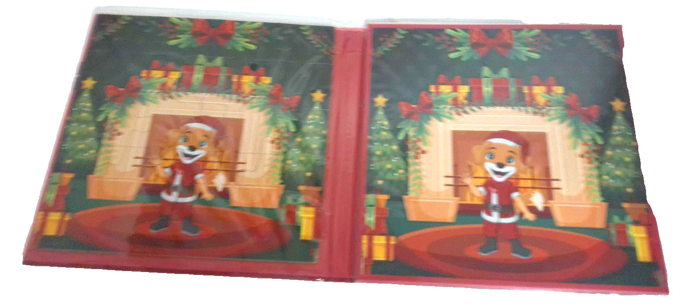 New Christmas Magnetic Puzzle Activity 3+ Dog Cat 2 Puzzles 20 Pieces