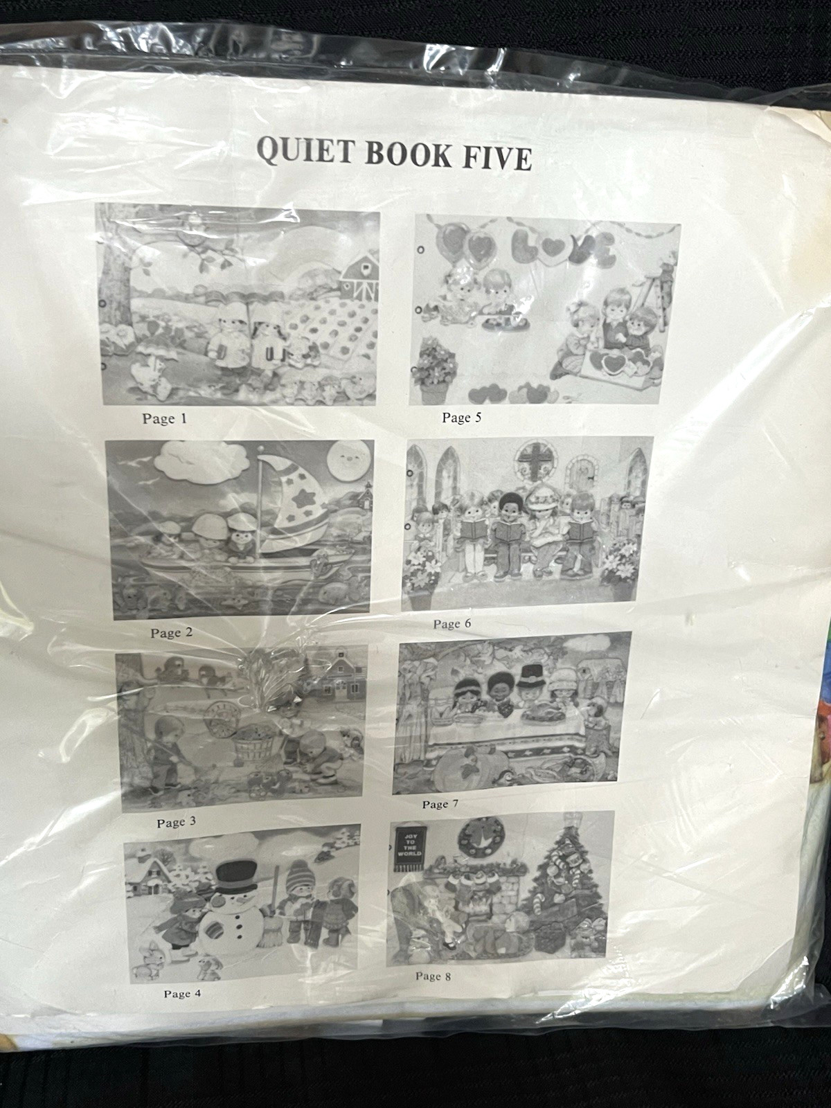 Vintage Betty Lukens Quiet Book #5 “Holidays and Seasons” NEW Felt KIT 1980’s