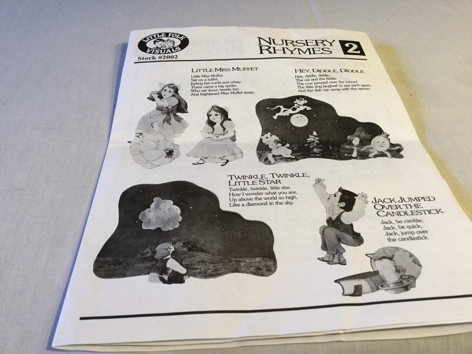LITTLE FOLK VISUALS NURSERY RHYMES FELT/FLANNEL BOARD SET 11 PIECES, (NO BOARD)