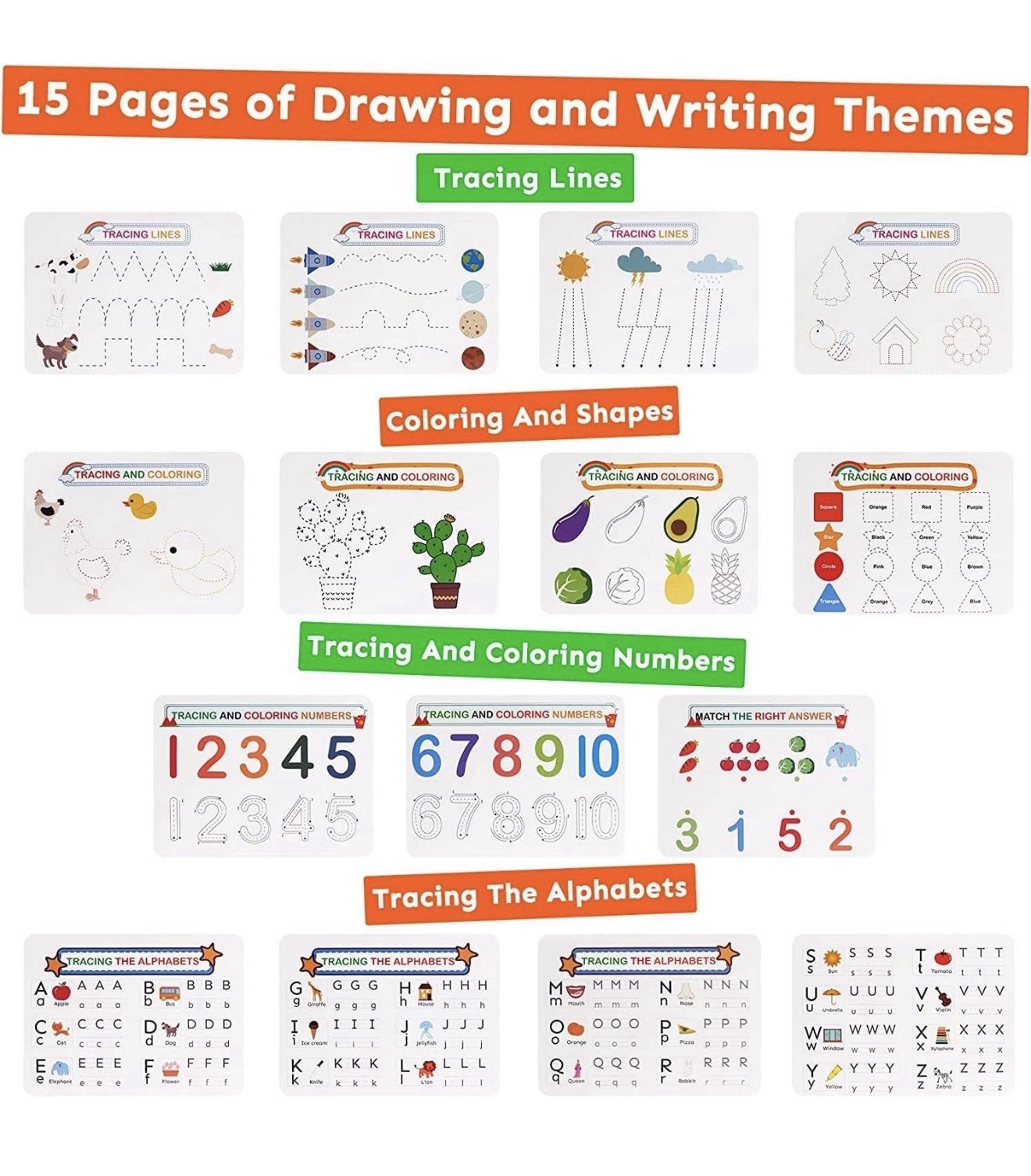 Busy Book for Toddlers – 30 Montessori Learning Themes, Activity Binder with 8 M