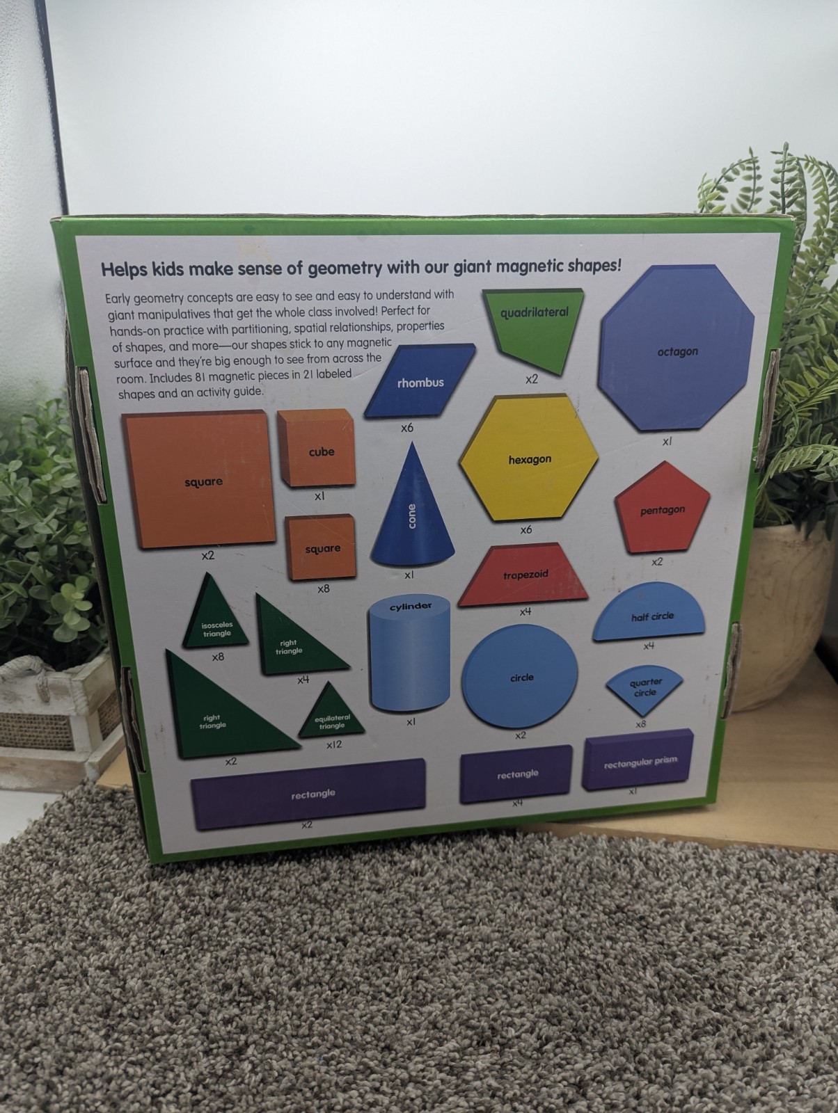 Lakeshore Toys Large Magnetic Learning Fractions Foam Toys