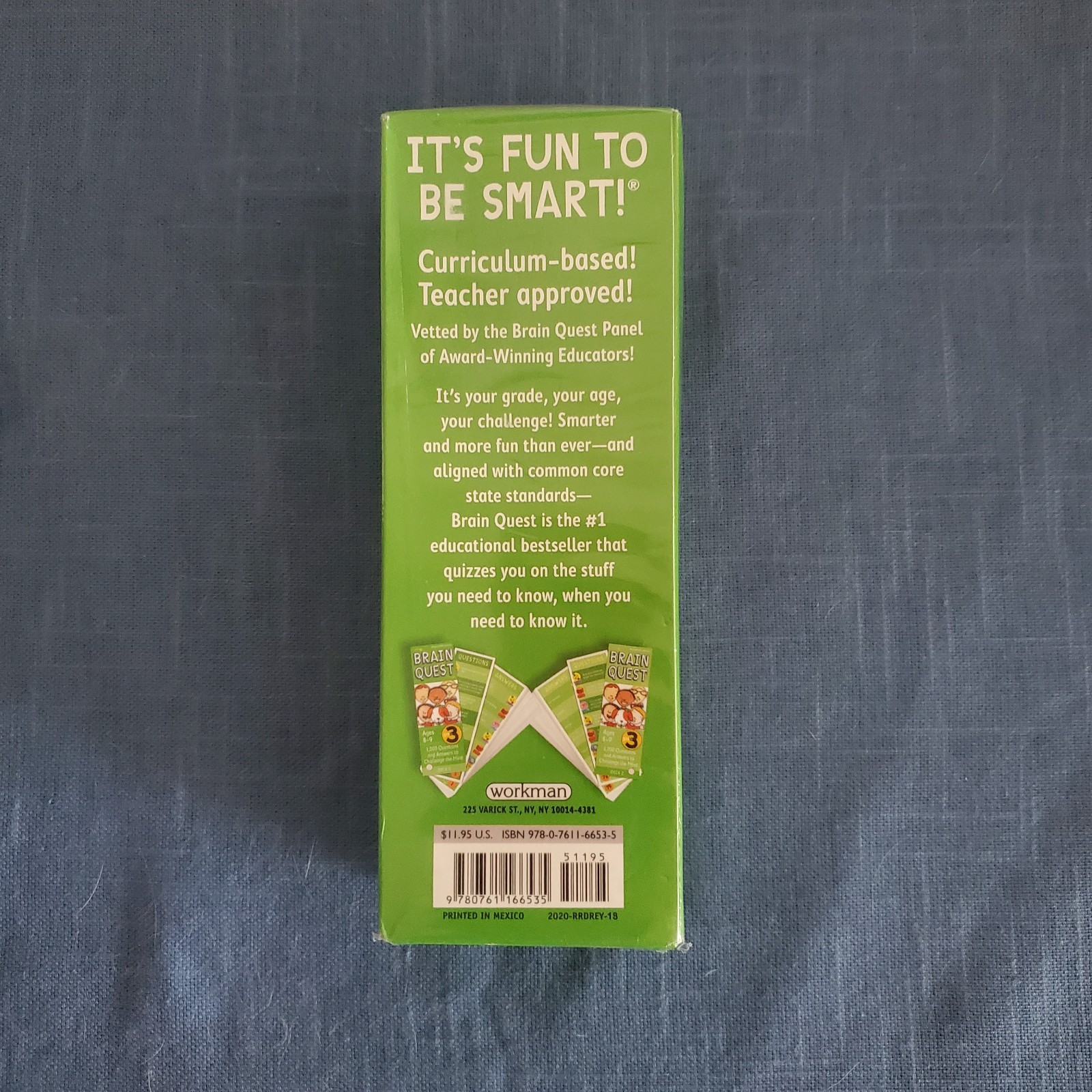 Brain Quest 3rd Grade Q&A Cards Ages 8-9 Summer Learning Educational Travel Game