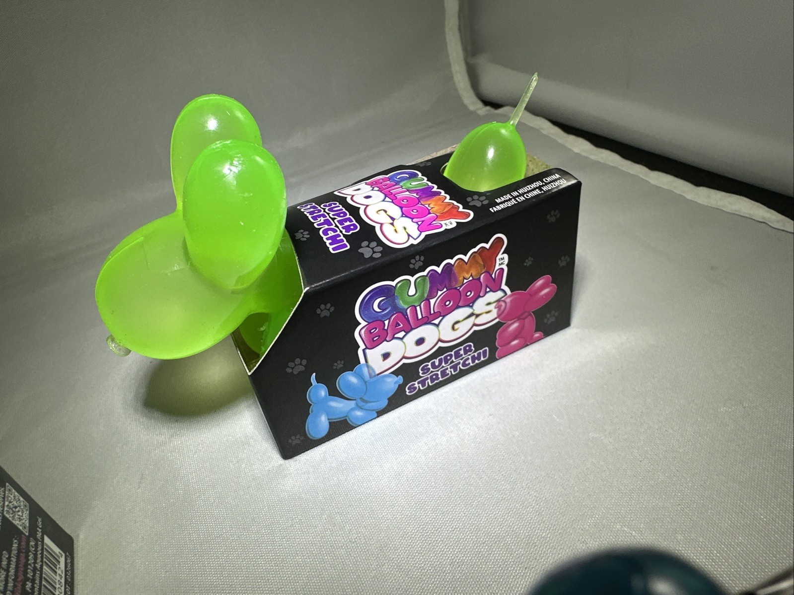 Gummy Balloon Dogs Super Stretchy Toy Blue Pink Purple Green Set Lot Of 4 Needoh