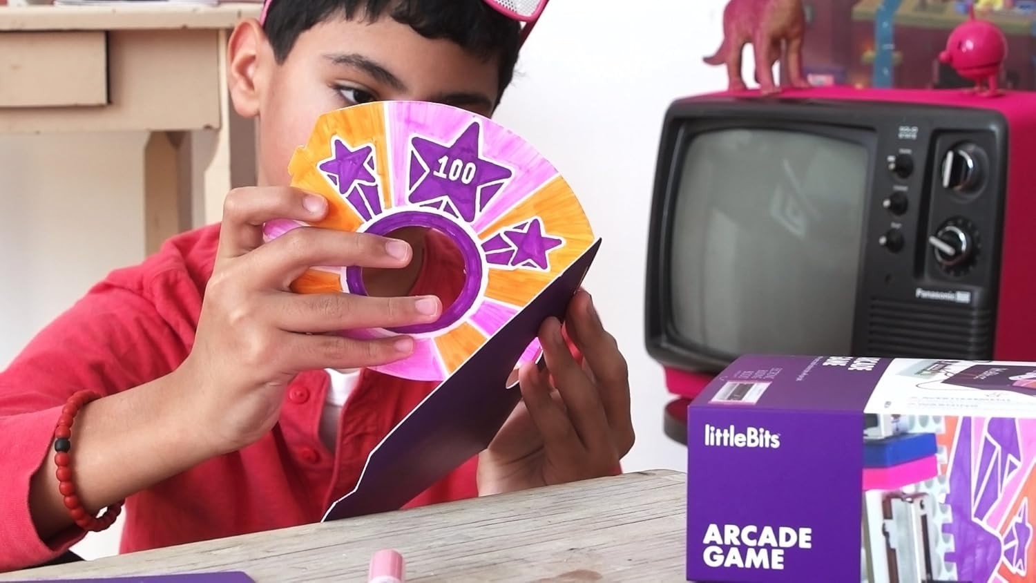 littleBits Starter Kit Hall of Fame Arcade Game, Purple