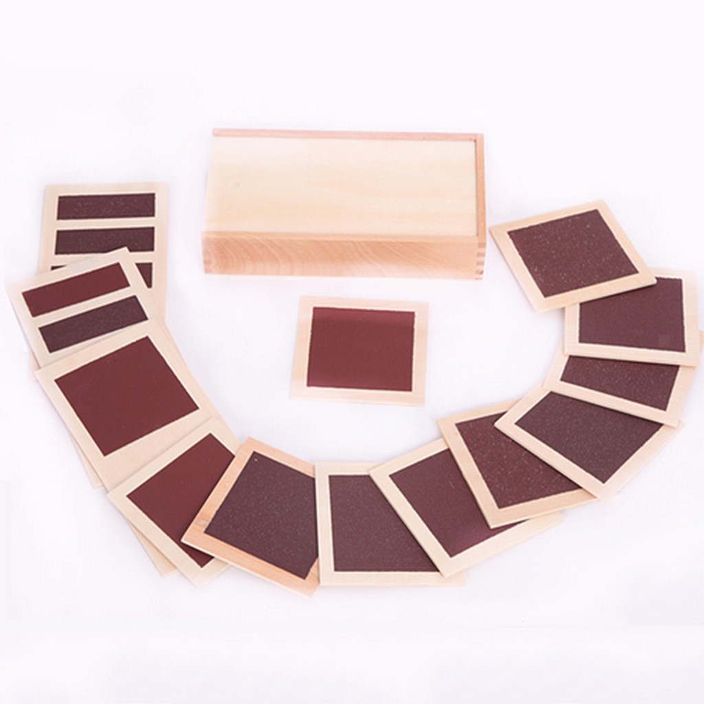 Of 11pcs Montessori Tactile W/ Sandpaper
