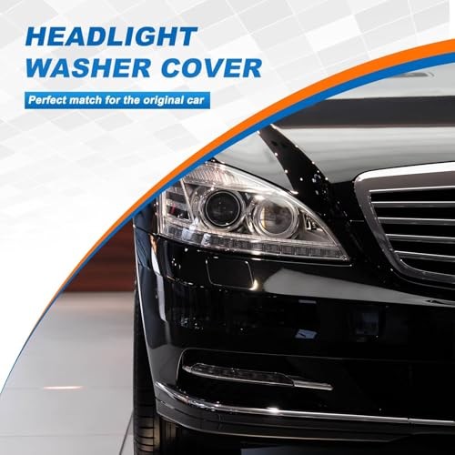 Car Front Bumper Replacement Headlight Washer Cover Right Passenger Side White