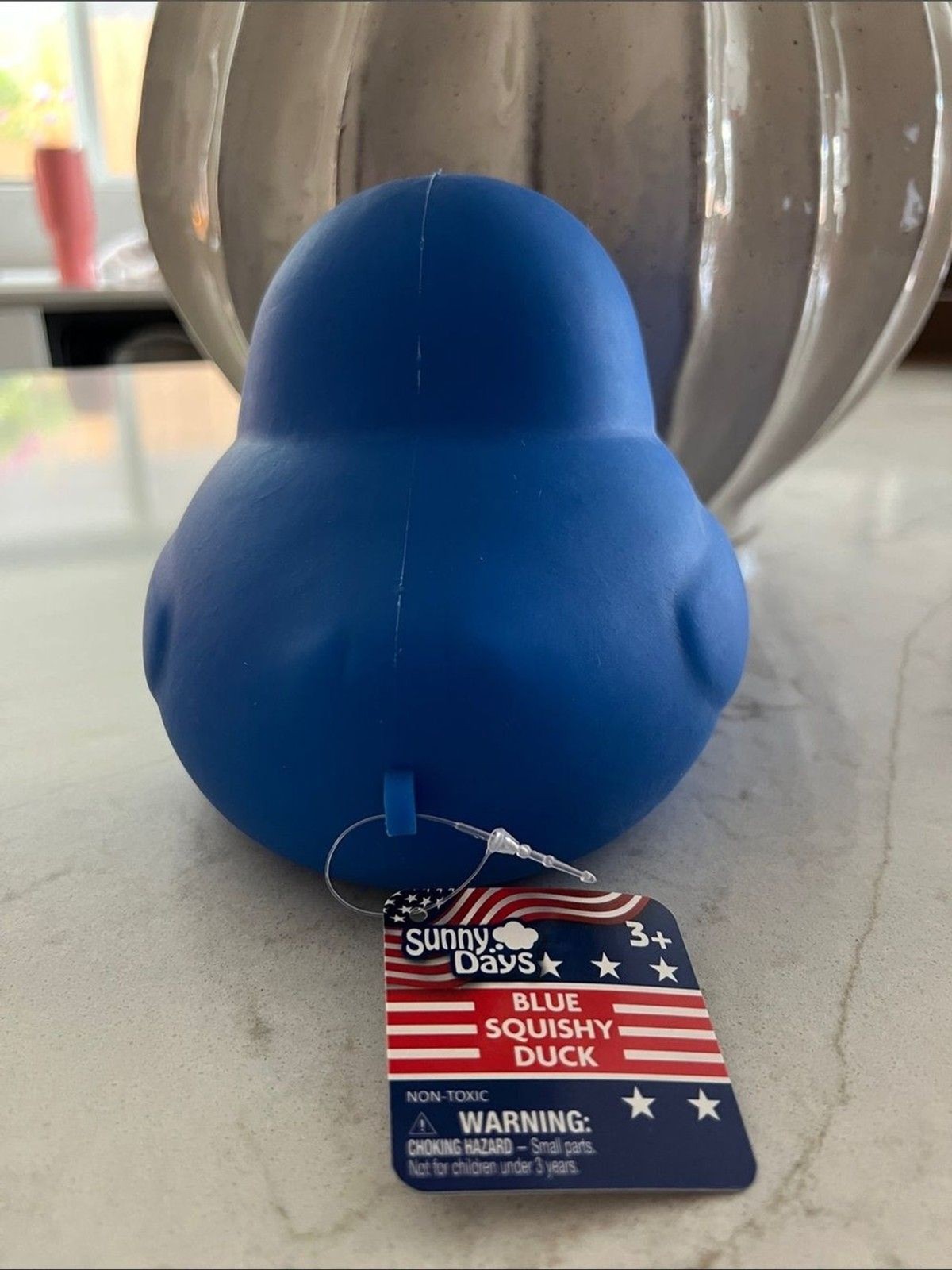 Sunny Days Squeezy Blue Rubber Duck Fidget Toy
