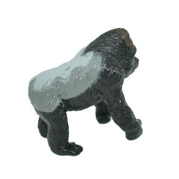 Gorilla Silverback Realistic Small Toy Model Plastic Replica Animal 1.5″ F4097