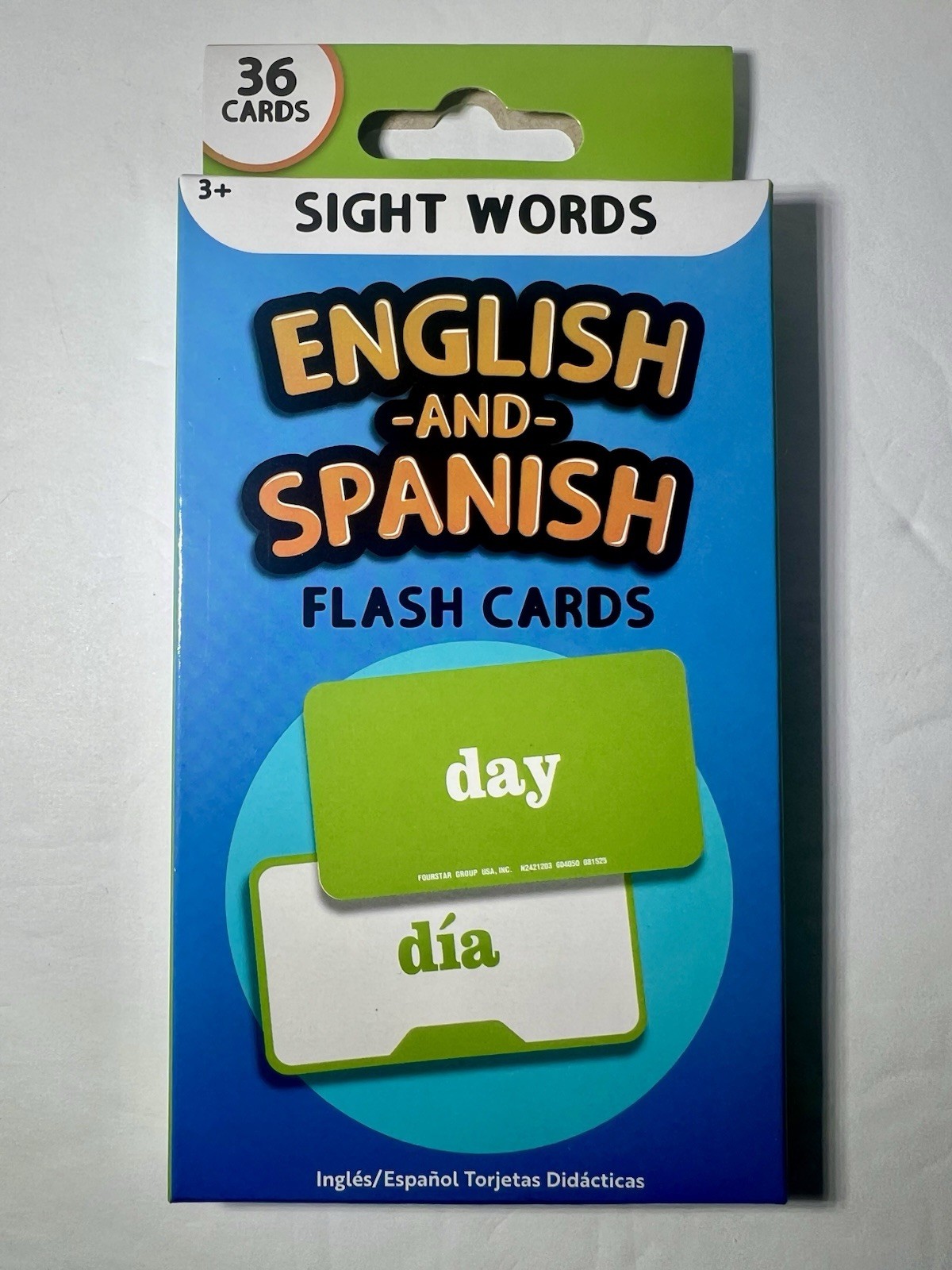 English and Spanish Flash Cards First Words Sight Words Spanish Basic Words