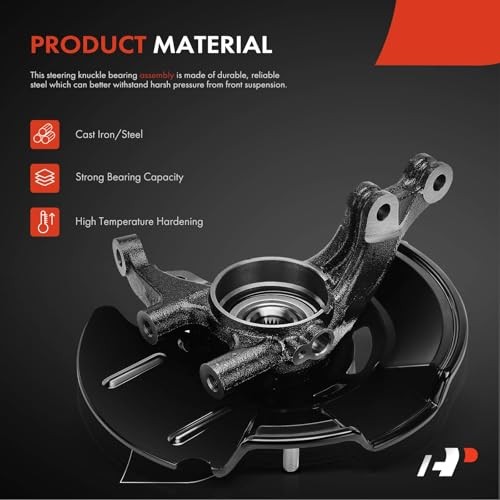 2 x Front Left and Right Steering Knuckle & Front Driver and Passenger Side