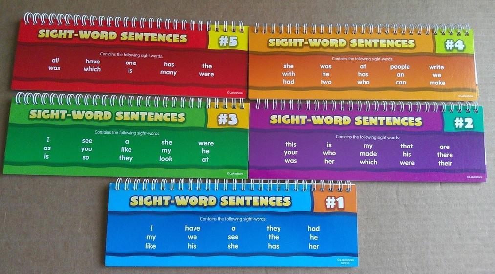 Lakeshore Flip & Read Sight-Word Sentences Set #HH706 Educational Reading Kit