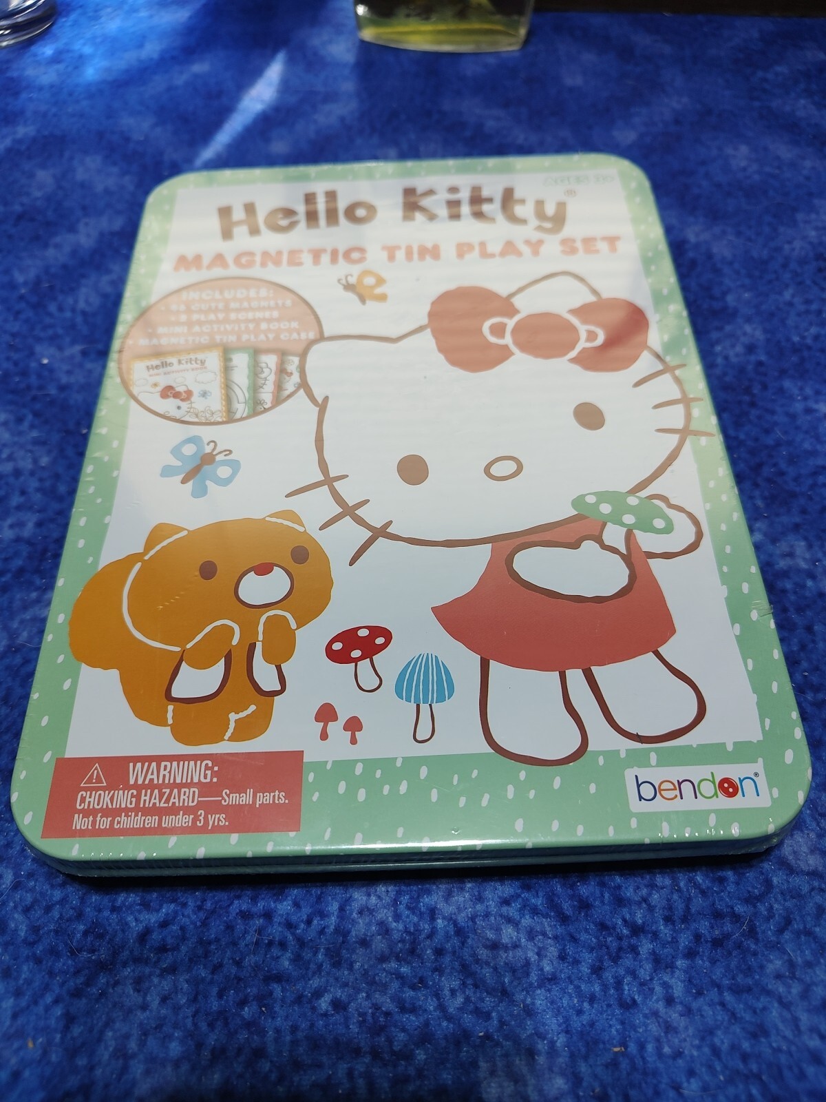 NEW Sealed Hello Kitty Magnetic Tin Play Set 47 Magnets Activity Books 3+