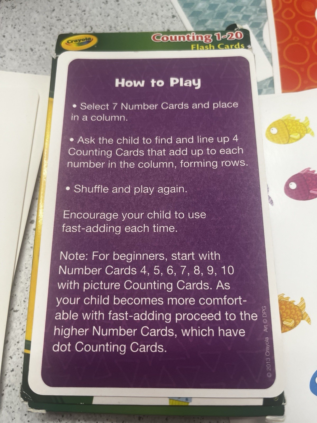 CRAYOLA LEARNING FLASH CARDS Age 3+, 36 Cards/Pk, Select: Learning Pack