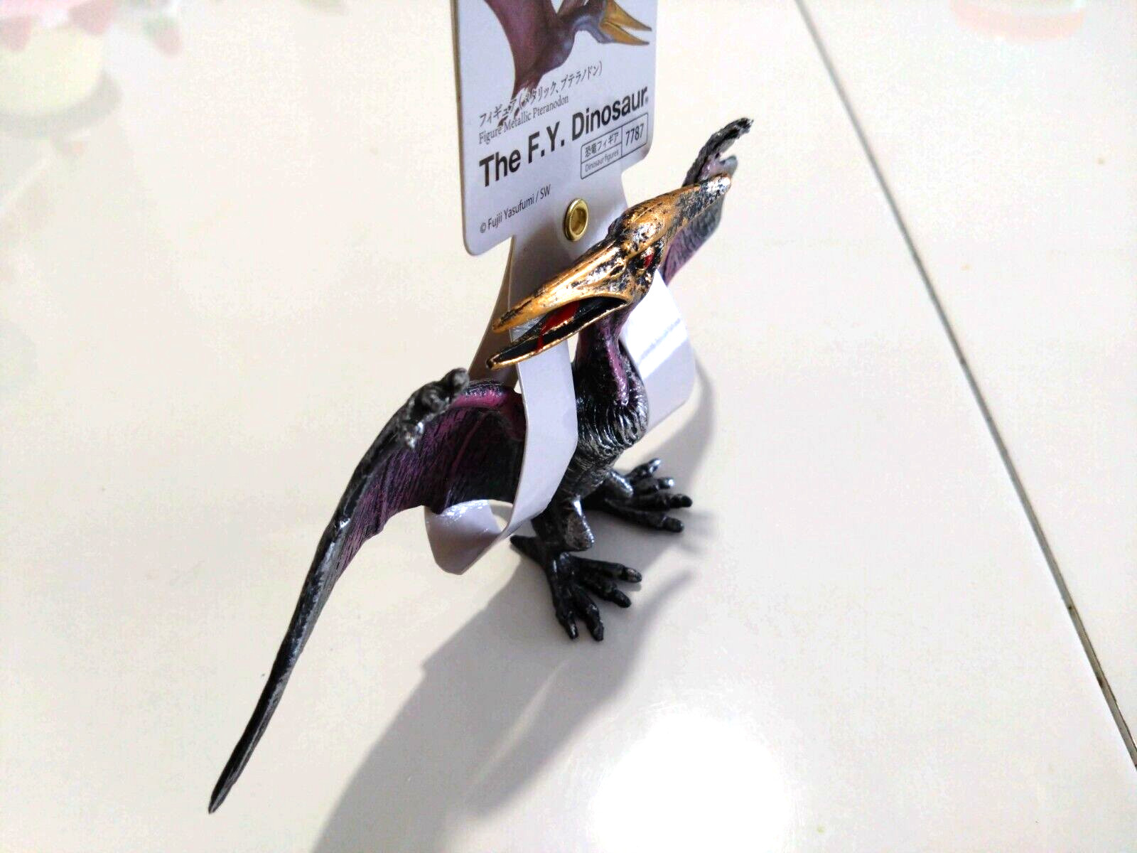 Figure, The F,Y, Dinosaur Metallic Pteranodon, Daiso, ABS resin, approx. 16cm