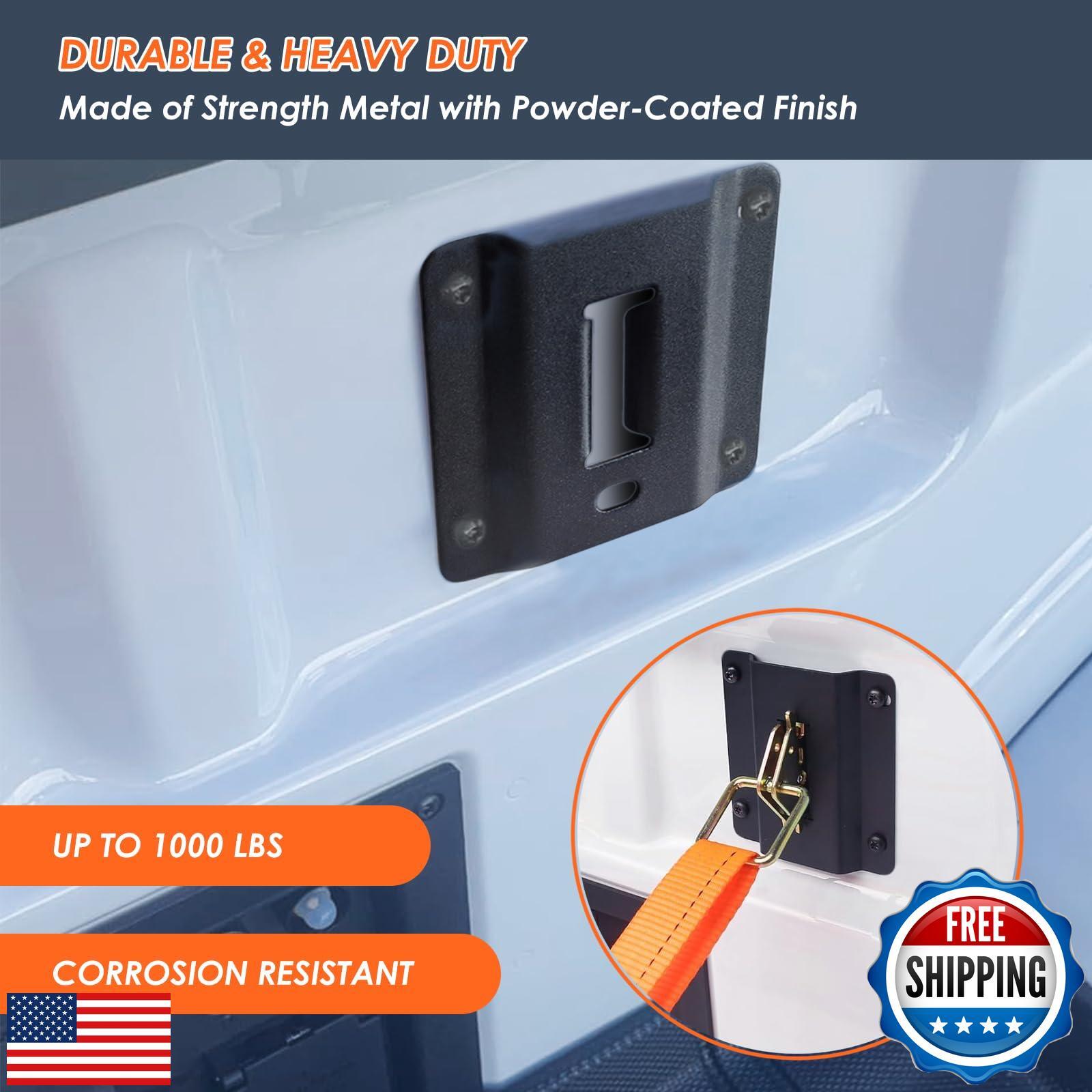 4 Pack Truck Bed Tie Down Anchor Boxlink E Port Bracket Plates Compatible wit