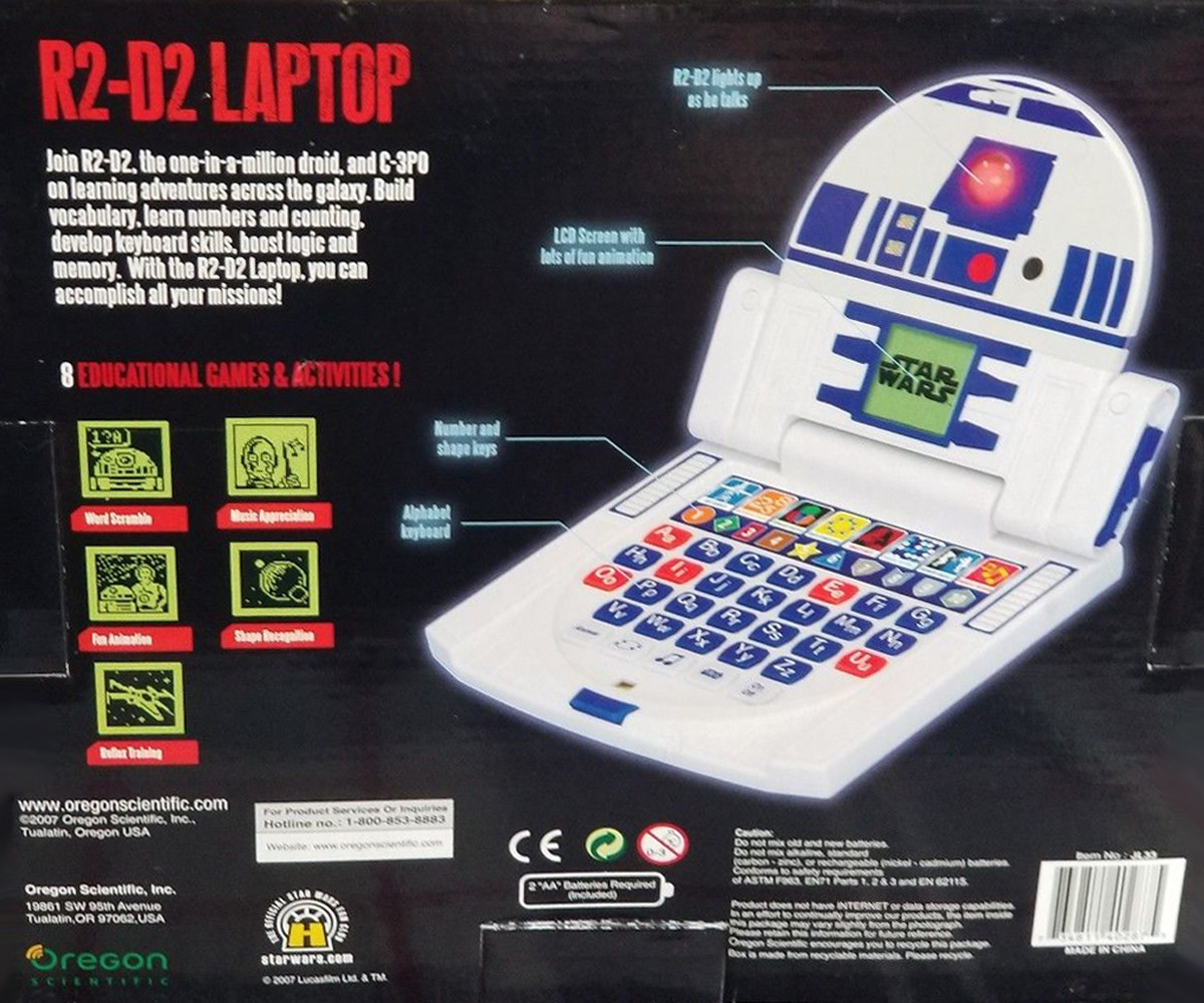 Star Wars – R2-D2 LAPTOP Game – Oregon Scientific Junior – New, Exhibition