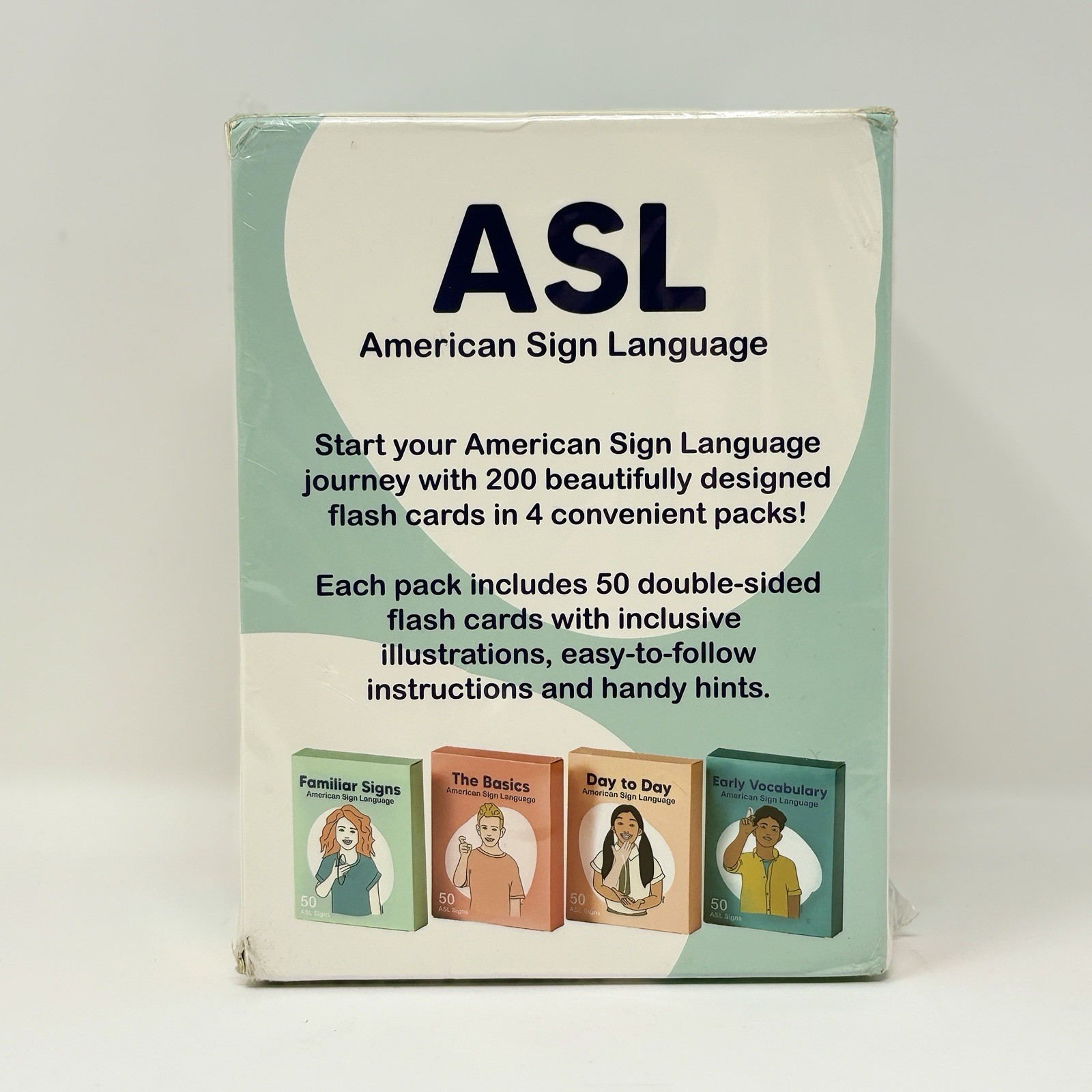 200 ASL Flash Cards Springtime Education American Sign Language NEW SEALED