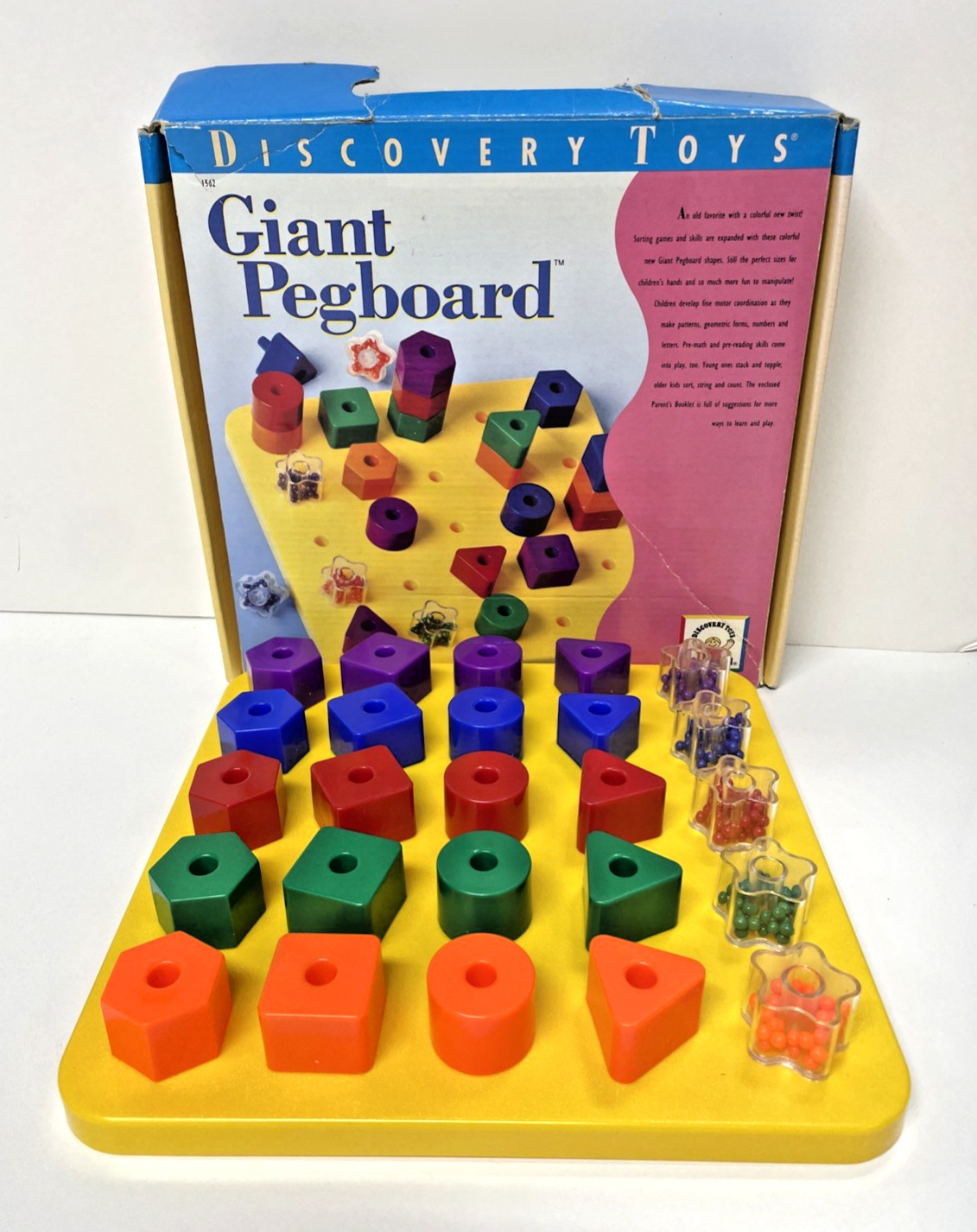 Vintage 1993 Discovery Toys Giant Pegboard