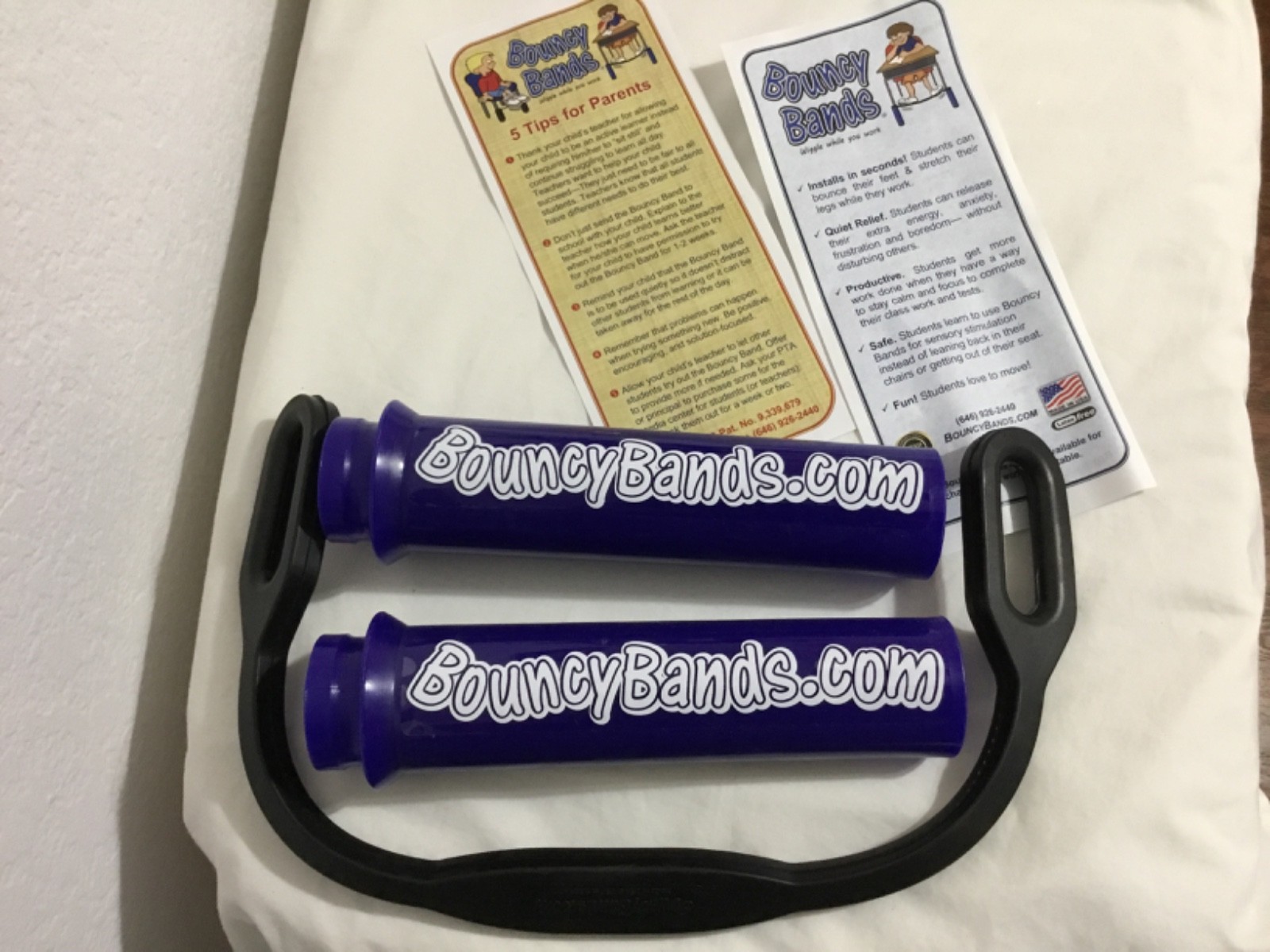 Lot of 2 Original Bouncy Band wiggle wobble desk bands, New in Boxes