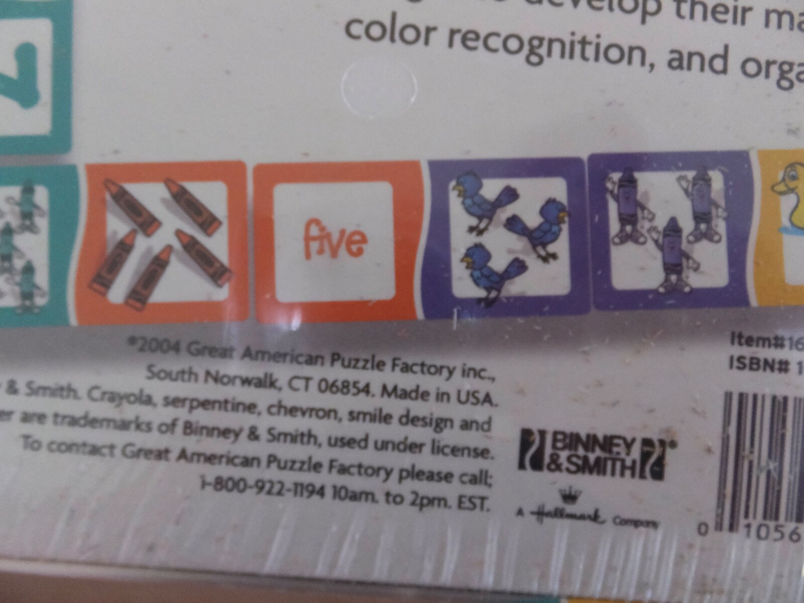 Crayola Color Dominoes, Color Recognition, Number Matching, Problem Solving 2004