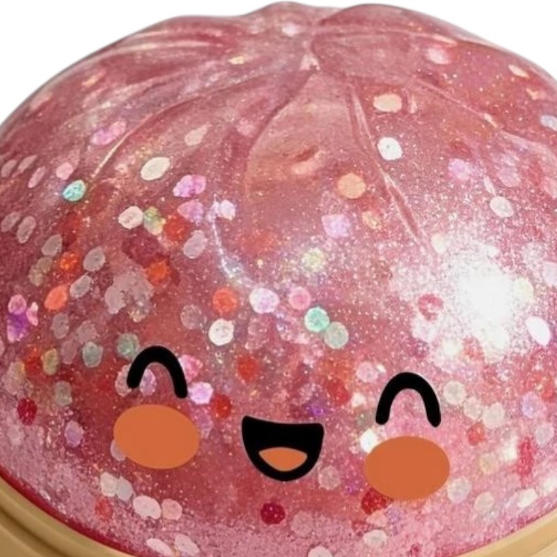 Rare Pink Glitter Dumpling Squishy – Mystery Bao Bun HTF