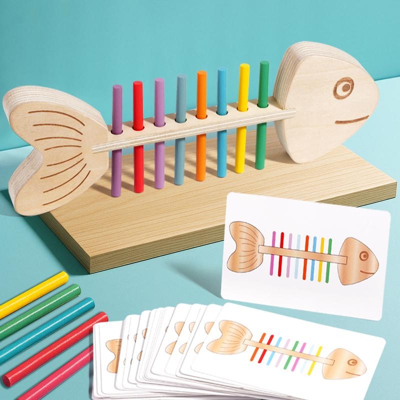 Children Wooden Balance Stick Sensory Puzzle Game Educational Birthday Gift