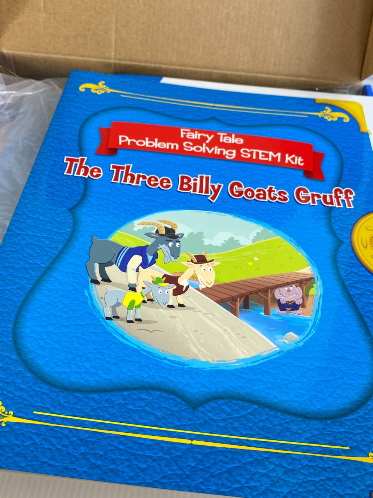 LAKESHORE STEM FAIRY TALES PROBLEM SOLVING KIT THE THREE Billy Goats Gruff Read
