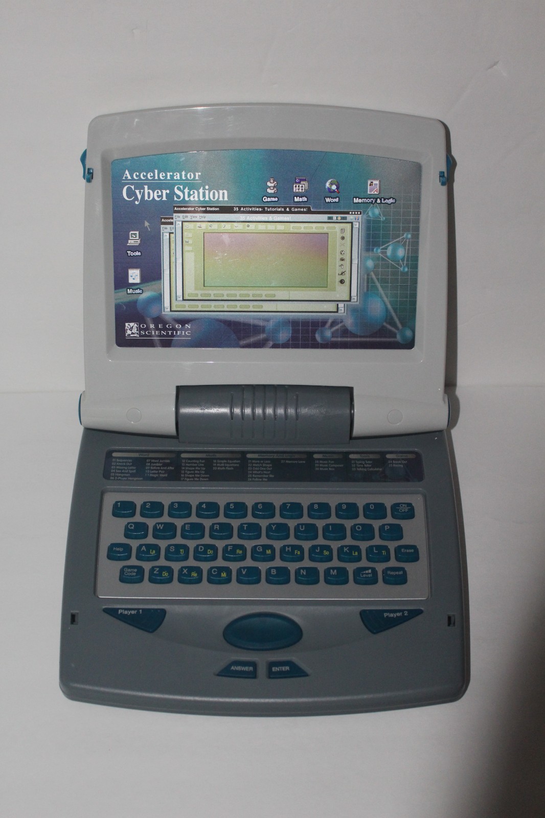 Vintage Oregon Scientific Learning Computer Accelerator Cyber Station For Kids