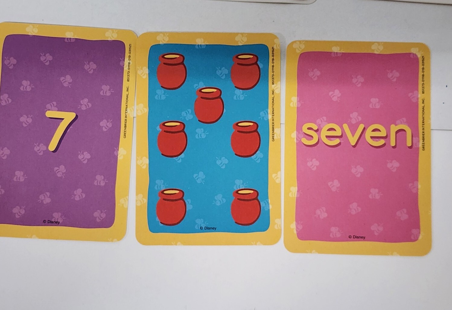 Flash Cards Number Match Game Kids Cognitive Learning Early Skills Disney
