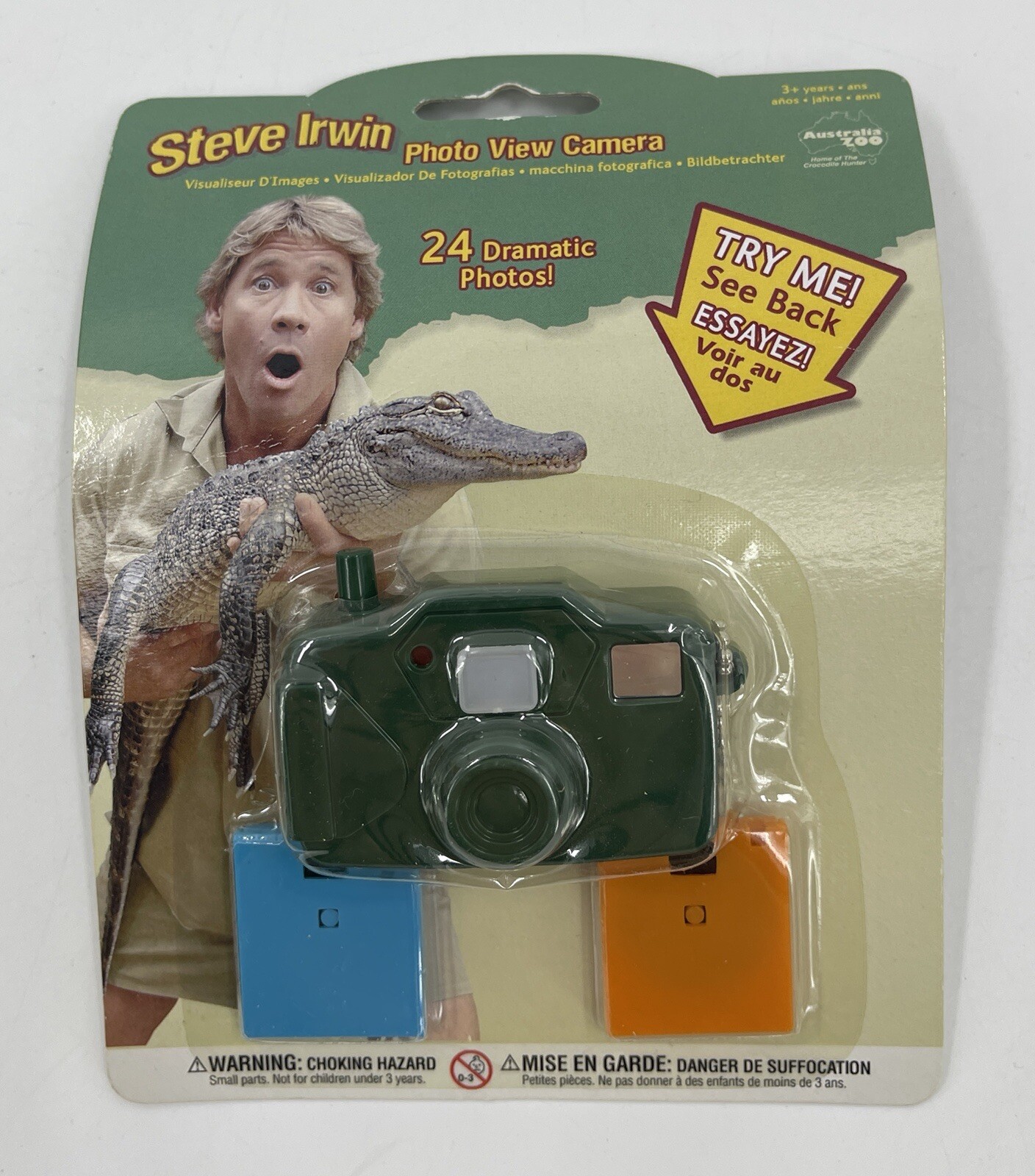 Australia Zoo Steve Irwin Crocodile Hunter Photo View Camera Vtg Toy New NIP