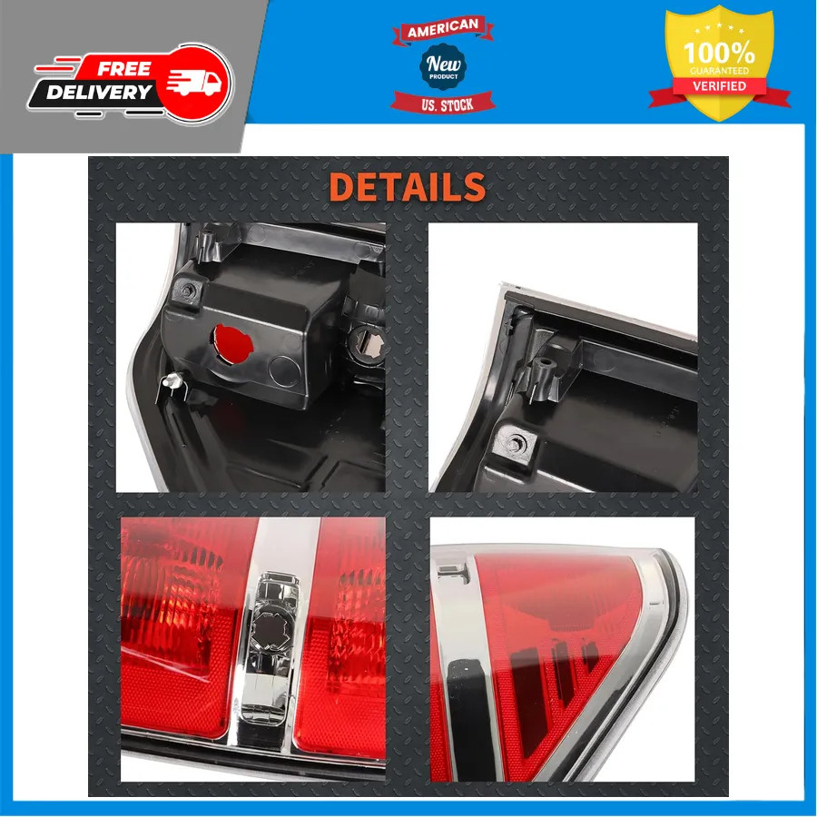 Driver Side Tail Light Assembly for Ford F150 2009-2014 Left LH BL3Z13405B